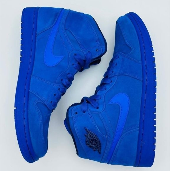 Women's Air Jordan 1 Retro Royal Blue Shoes Sz 10 - Picture 5 of 5